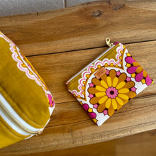 Load image into Gallery viewer, Second Life - Extra Small Zipper Pouch - Retro Flowers