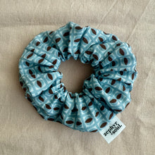 Load image into Gallery viewer, Christmas Bauble - Blue Pattern Scrunchie
