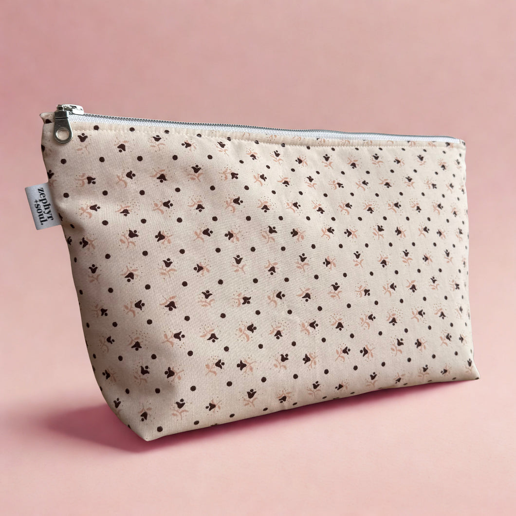 Dainty Floral - Makeup Bag - Zipper Pouch