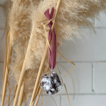 Load image into Gallery viewer, Christmas Bauble - Chocolate Gingham Scrunchie
