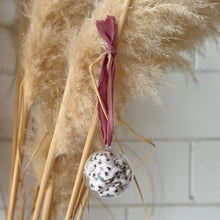 Load image into Gallery viewer, Christmas Bauble - Soft Leopard Linen Scrunchie
