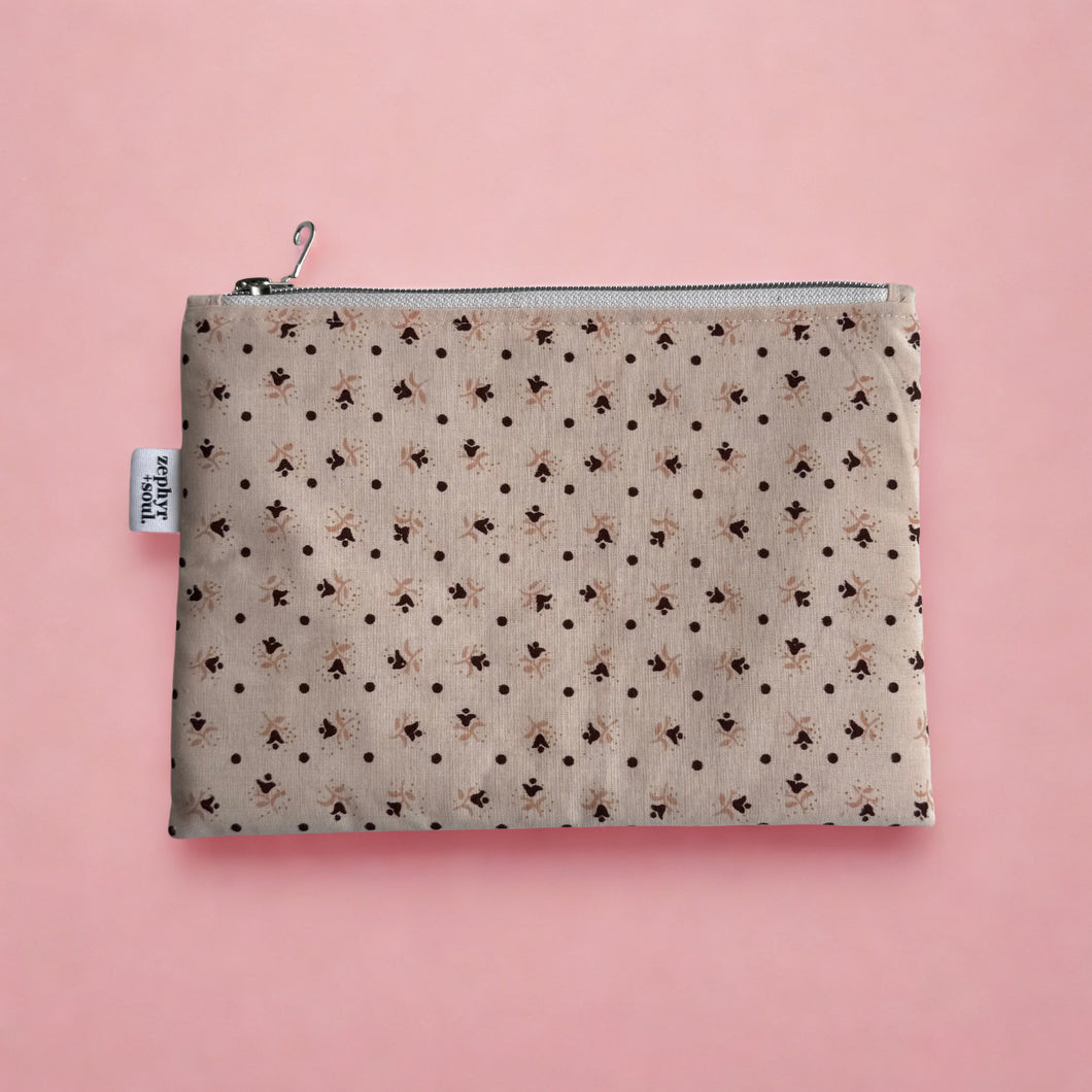 Dainty Floral - Flat Pouch