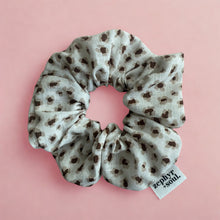 Load image into Gallery viewer, Christmas Bauble - Soft Leopard Linen Scrunchie
