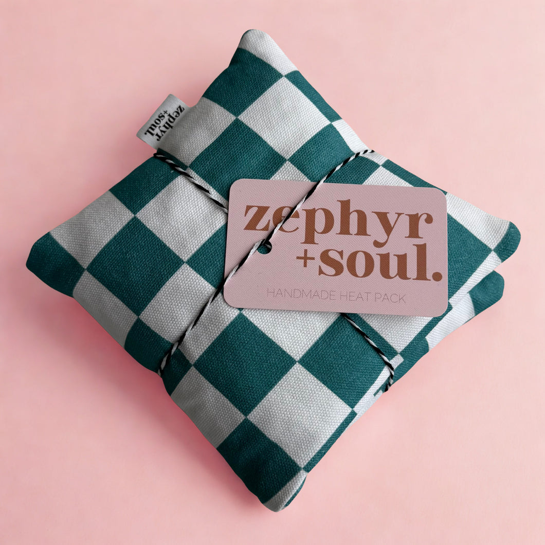 Emerald Green Check - Standard Heat Pack