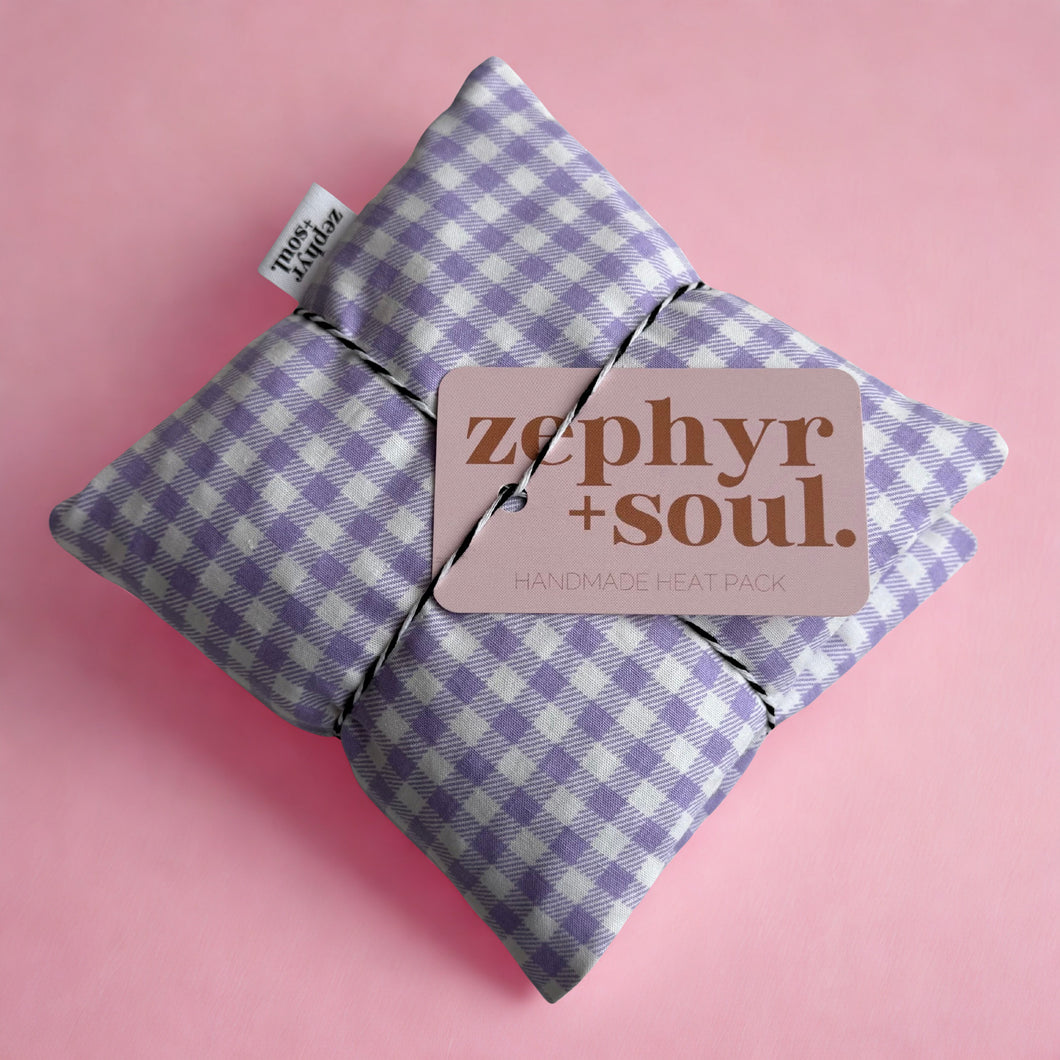 Lilac Gingham - Standard Heat Pack